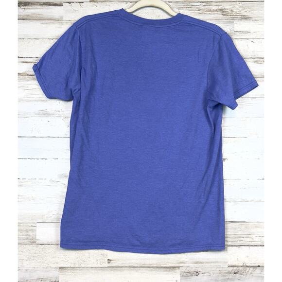 Women’s “My God Is An Awesome God” T Shirt Blue Medium Delta T - Picture 3 of 7